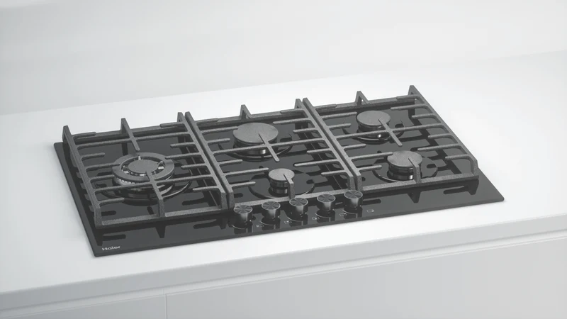 Haier 90cm Gas on Glass Cooktop