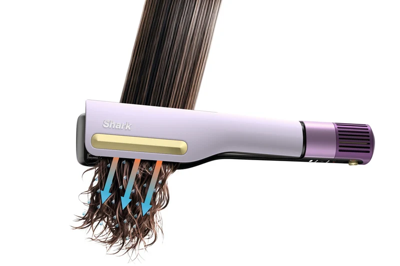 Shark SilkiPro Straight Wet To Dry Hair Straightener Plum Satin