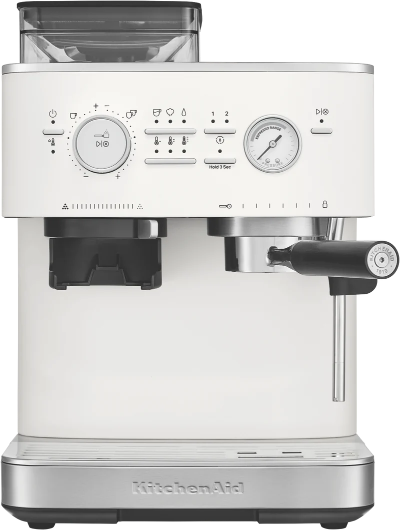 KitchenAid Semi Automatic Espresso Machine With Burr Grinder Porcelain