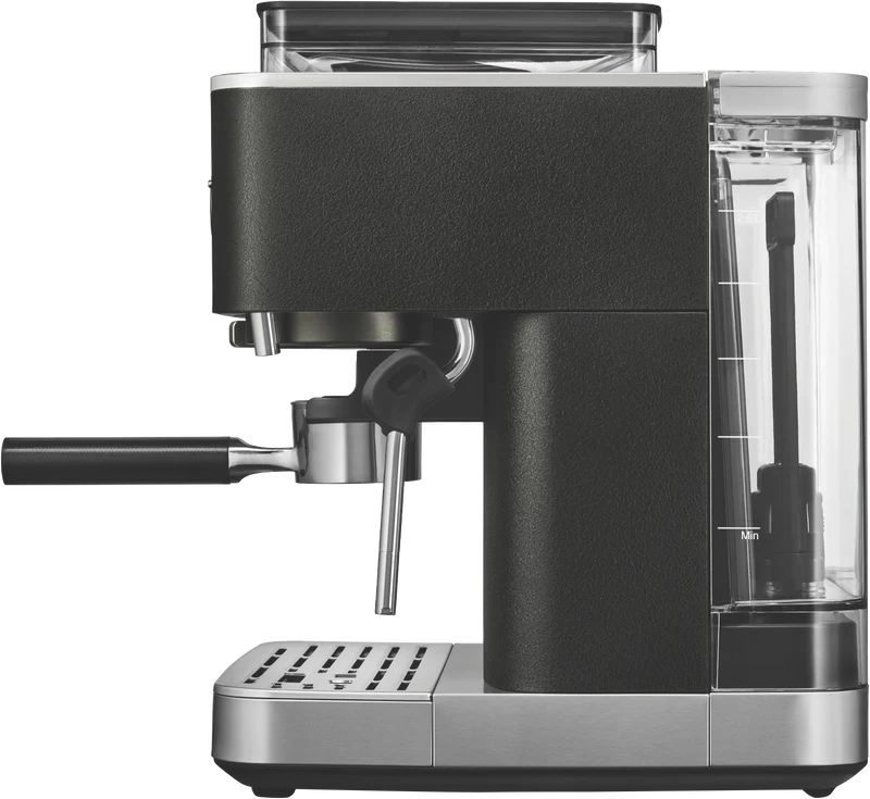 KitchenAid Semi Automatic Espresso Machine With Burr Grinder Cast Iron Black