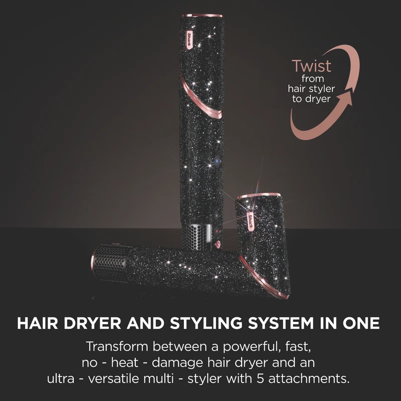 Shark Flex Style Air Styling And Drying System Black Sparkle