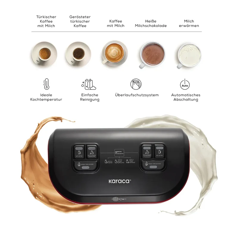 Karaca Hatır Hüps Duet Türkische Kaffeemaschine Beige, 1400W