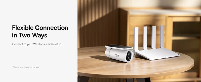 Baseus S1 2K Solar-Powered Spotlight Security Camera