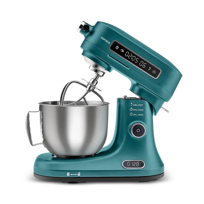 Karaca Pro Artisan Küchenmaschine mit Timer- und Waagenfunktion – Quetzal Green