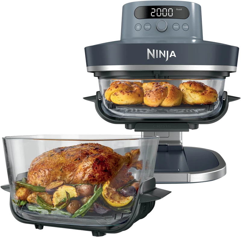 Ninja Crispi Pro 6-in-1 Countertop Glass Air Fryer Cyberspace