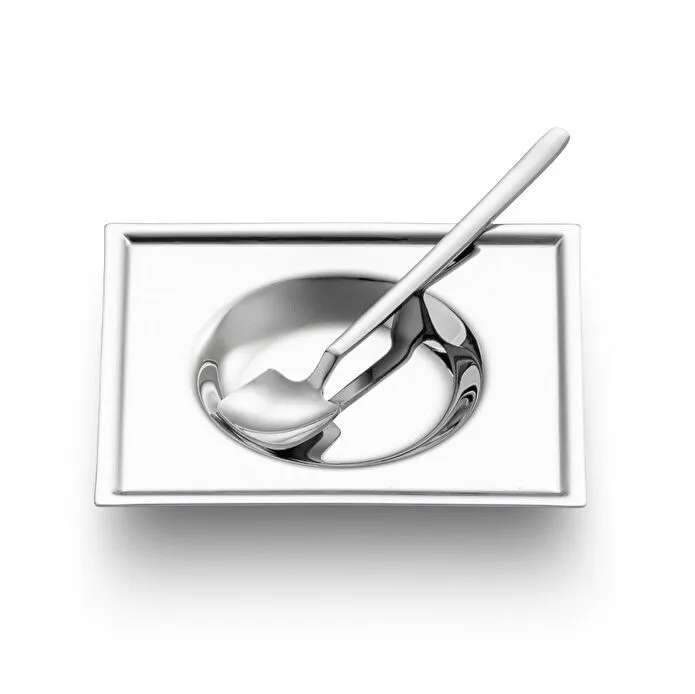 Jumbo New 9100 28-teiliges eckiges Teeset – Edelstahl