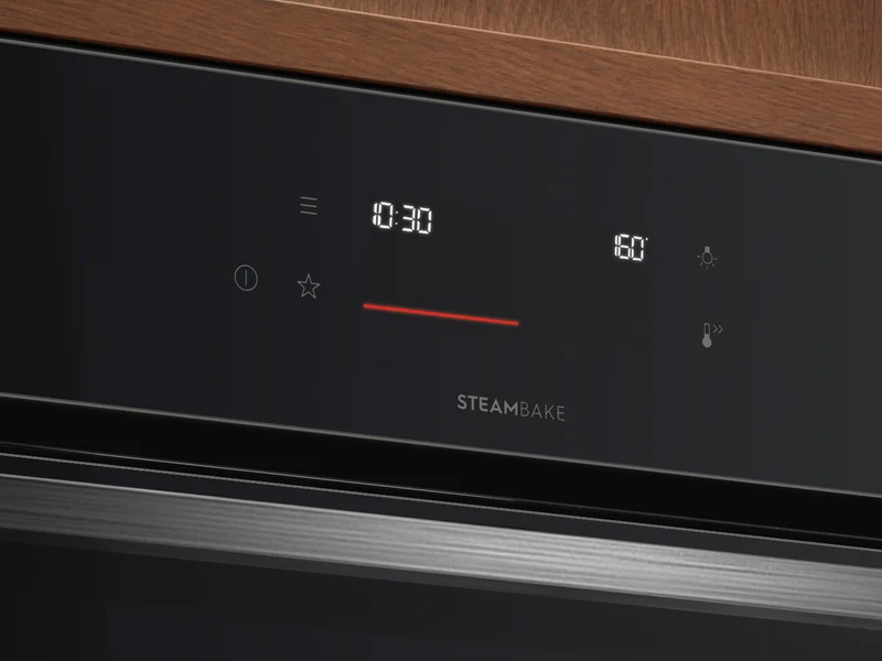 Electrolux 60cm Pyrolytic Double Oven with SteamBake, Black - 600 Series
