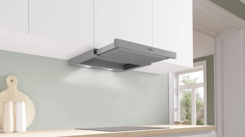 Bosch Series 2 60cm Slideout Rangehood, Silver Metallic
