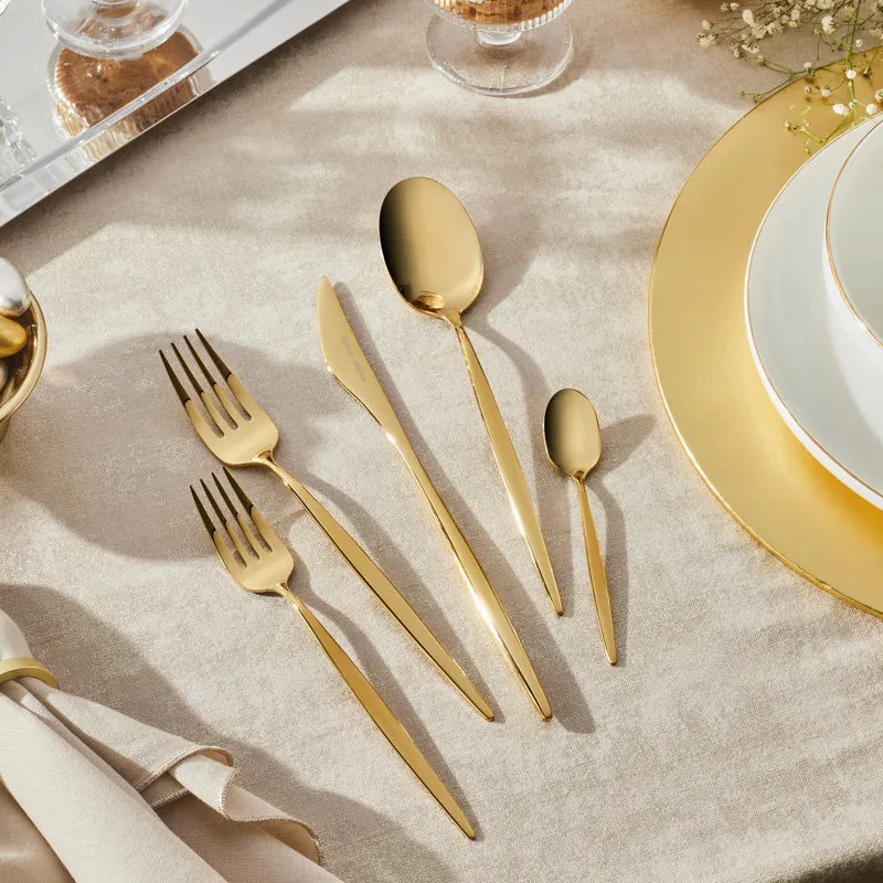 Karaca Lızbon Gold 6-Personen 30-teiliges Besteckset