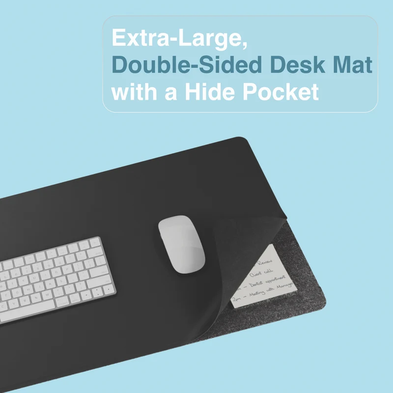 Laser ChargeCore Wireless Charging Desk Mat (Black)