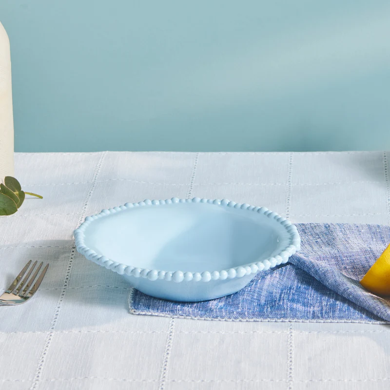 Karaca Perla Melamin Suppenteller 22 cm Blau