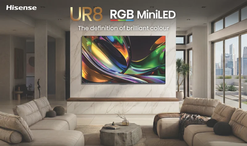 Hisense 85'' UR8SAU 4K RGB MiniLED 180Hz Smart AI TV 2026