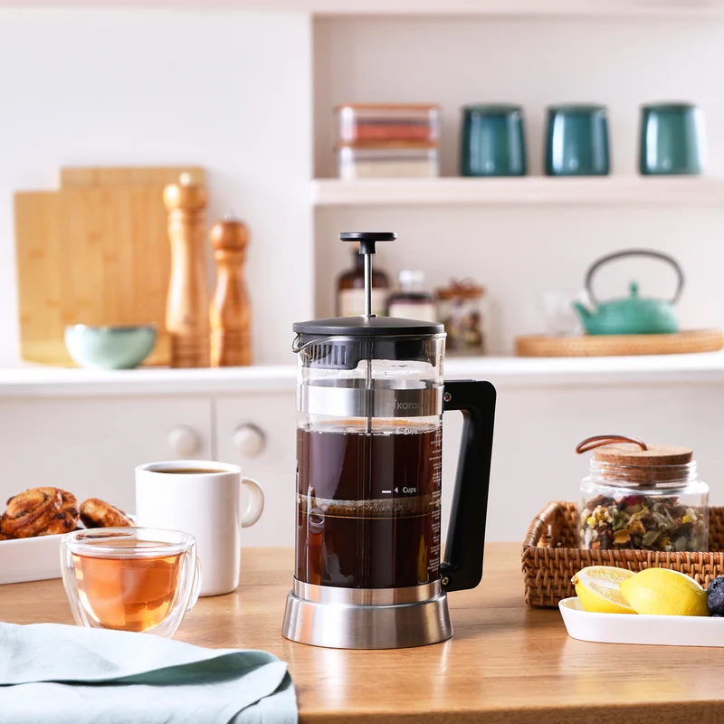 Karaca Cavira Borosilikat Glas French Press, 1000 Ml