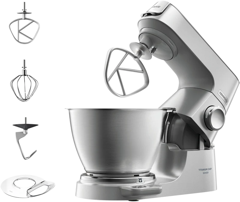 Kenwood Titanium Chef Baker Stand Mixer Silver