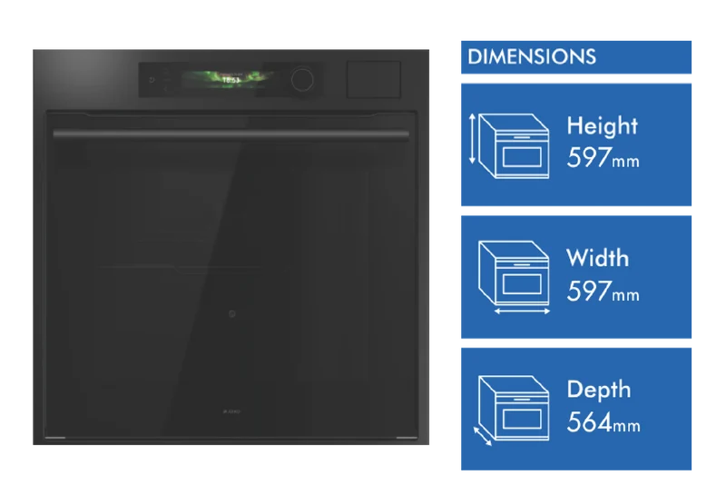 ASKO Craft Frame 60cm Combi Steam Oven, Graphite Black