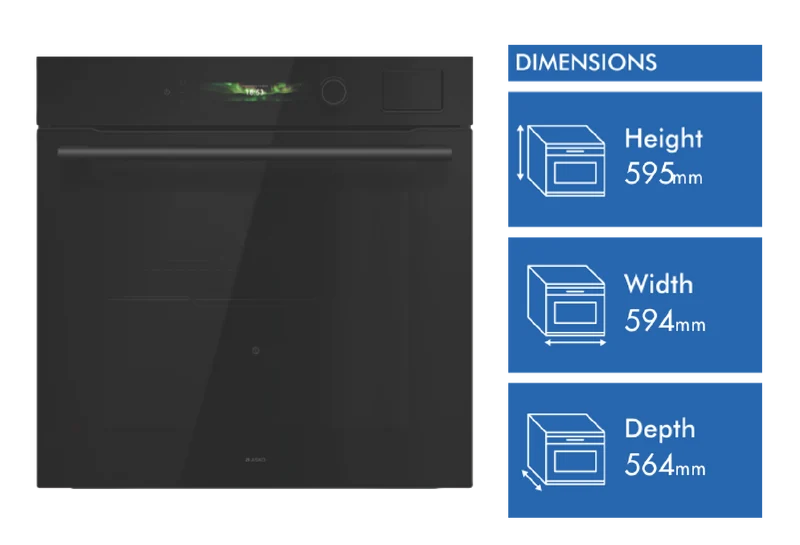ASKO Craft 60cm Combi Steam Oven, Black Glass