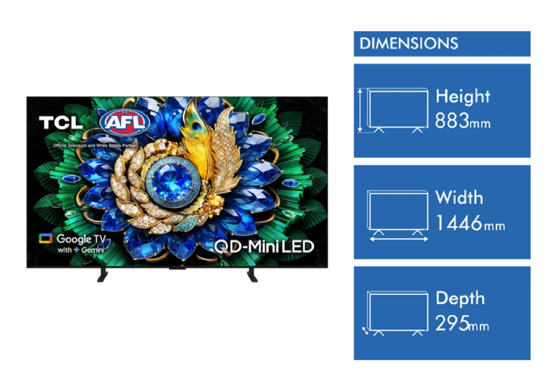 TCL 65" C6L QD-MINI LED Google TV with Gemini 2026