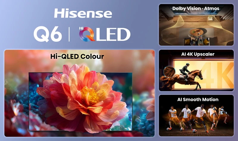 Hisense 50" Q6SAU 4K Hi-QLED Smart TV 2026