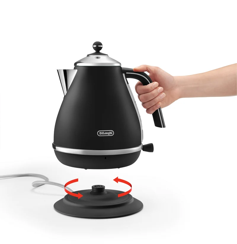 DeLonghi 1.7 Litre Icona Capitals Kettle Edinburgh Black