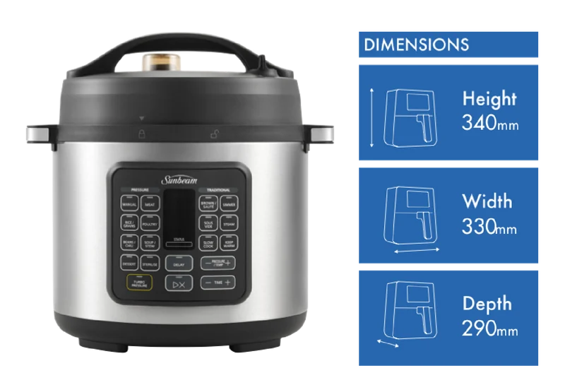 Sunbeam 5.7 Litre Express Turbo Pressure Multi Cooker