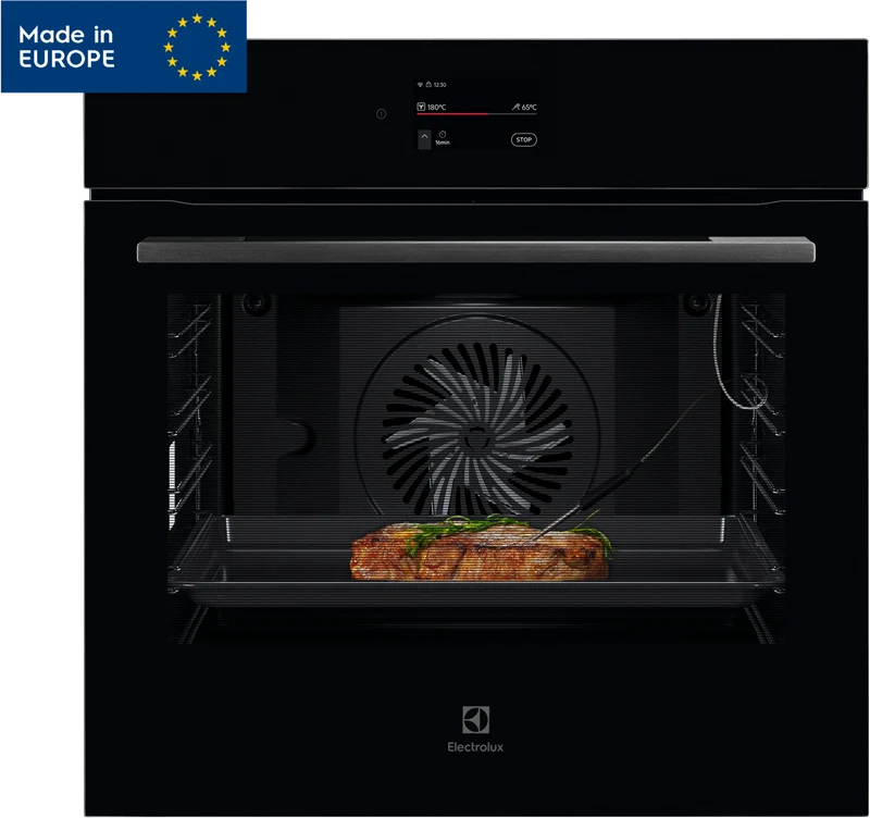 Electrolux 60cm Pyrolytic Oven with Food Probe, 21 Function, Black - 700 Series