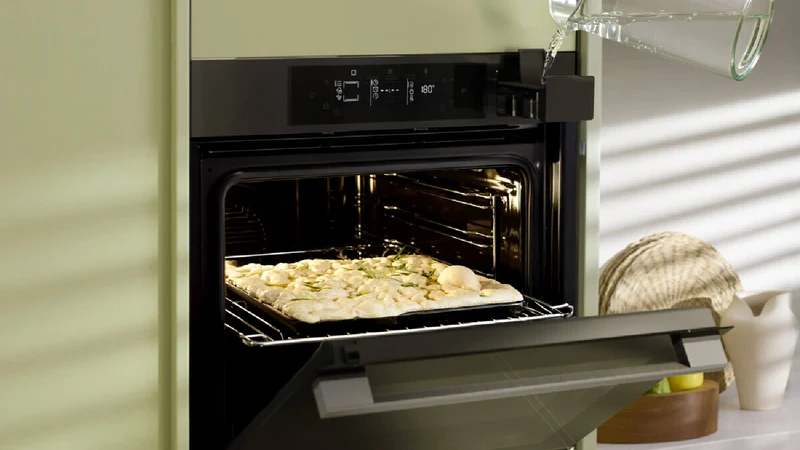 Haier 600 Series 60cm Pyrolytic Oven, 16 Function, Air Fry, Steam Assist, Black