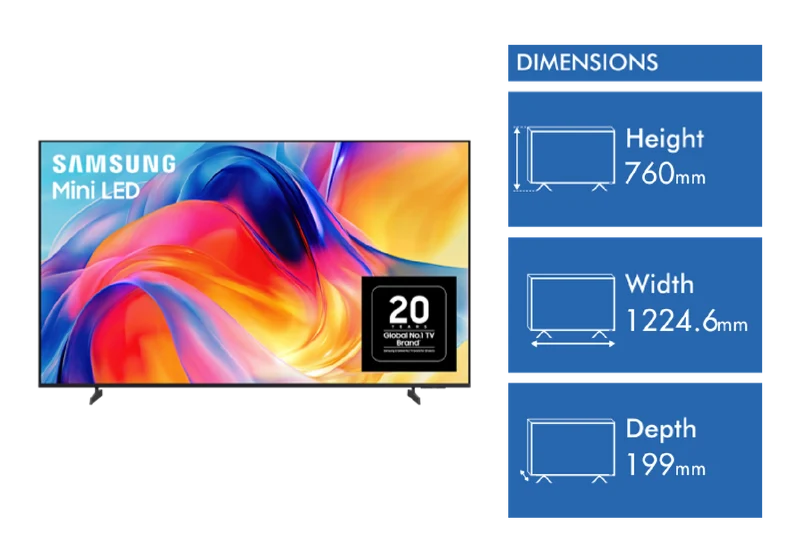 Samsung 55" M70H Mini LED 4K Smart TV 2026