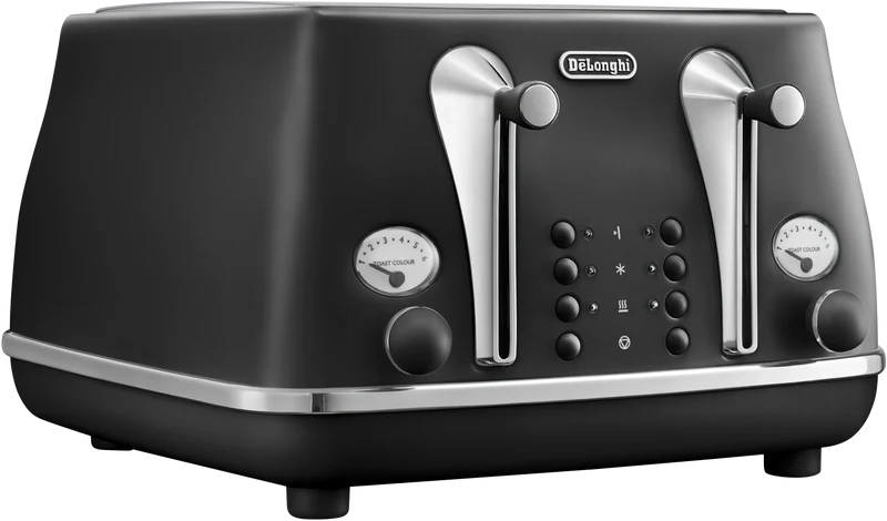DeLonghi Icona Capitals 4 Slice Toaster Edinburgh Black