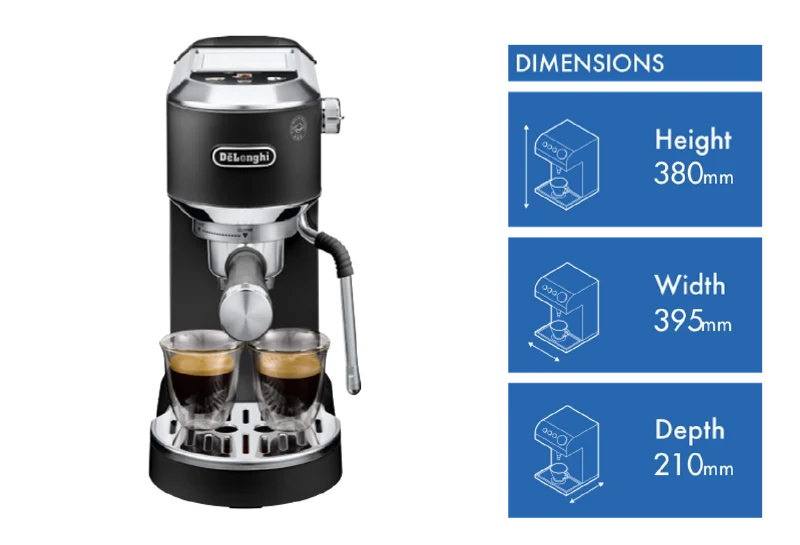 DeLonghi Dedica Duo With Cold Brew Coffee Machine Black