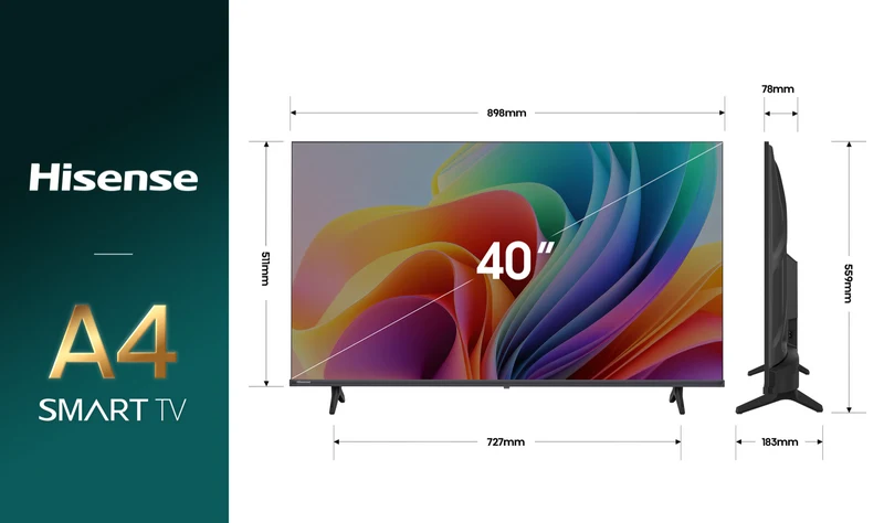 Hisense 40" A4SAU Full HD Smart TV 2026
