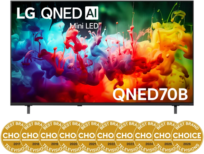 LG 65" QNED70B AI Mini LED 4K Smart TV 2026