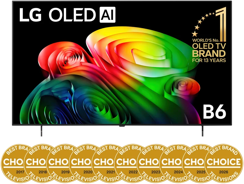 LG 65" OLED AI B6 4K Smart TV 2026