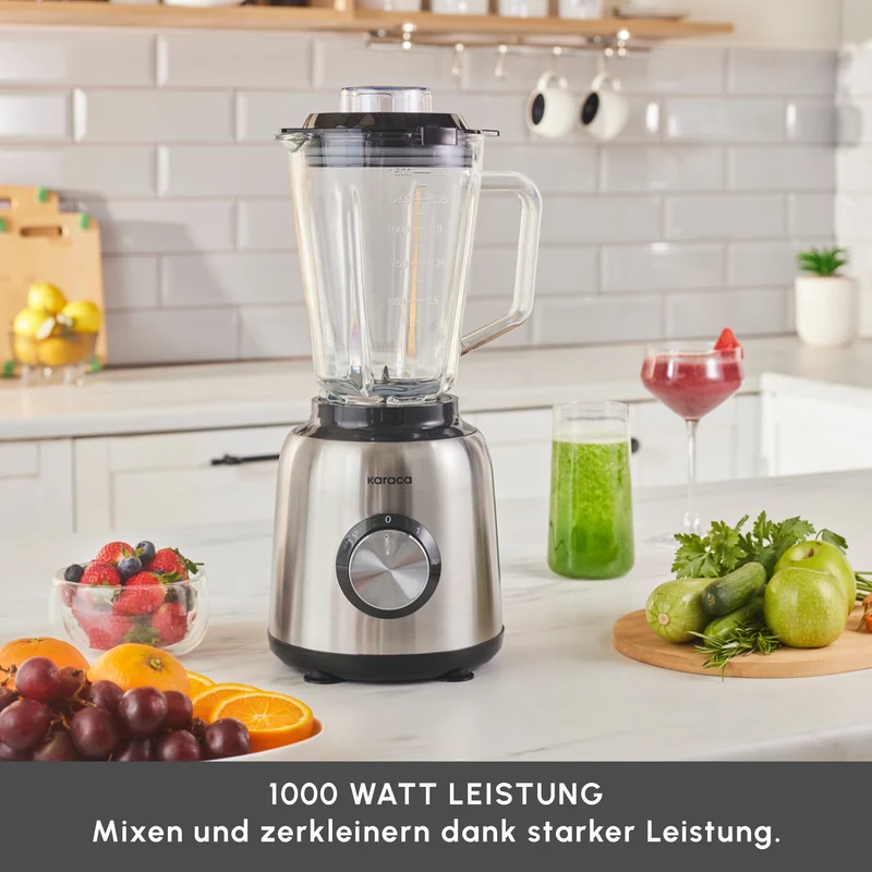 Karaca Inox 1,5 L Glasbehälter Inox Smoothie Blender