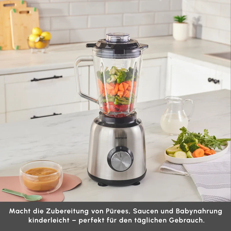 Karaca Inox 1,5 L Glasbehälter Inox Smoothie Blender