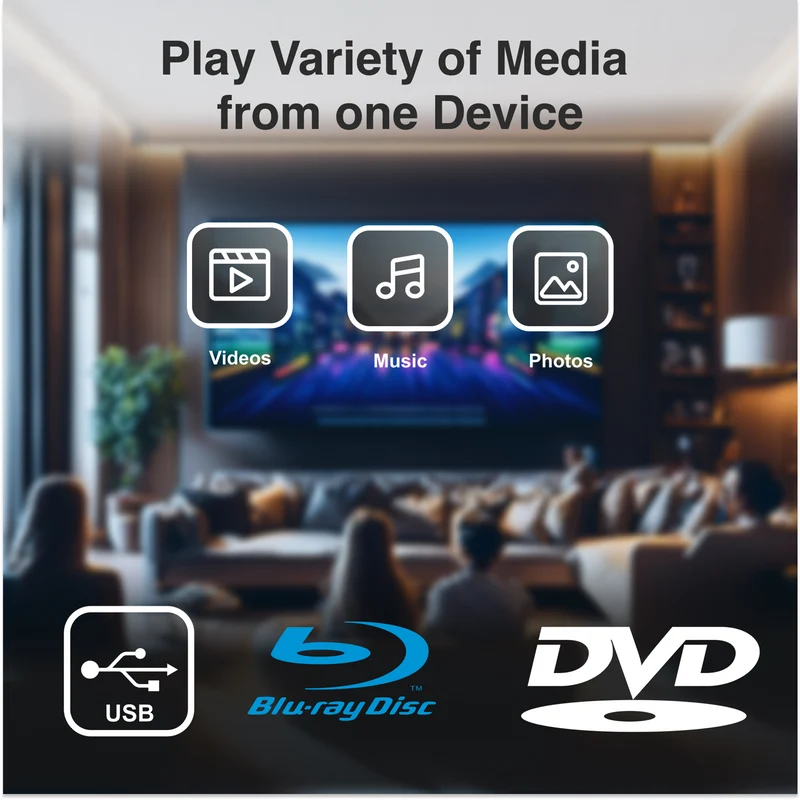 Laser Blu Ray Player with Multi Region Playback and HDMI
