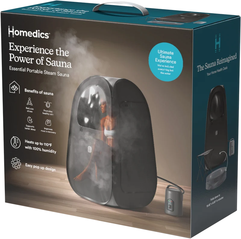 Homedics Essential Personal Steam Sauna - Black