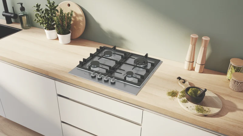 Bosch Series 6, 60cm Gas Cooktop, Stainless Steel