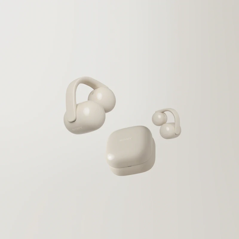 Sony LinkBuds Clip Earbuds - Greige