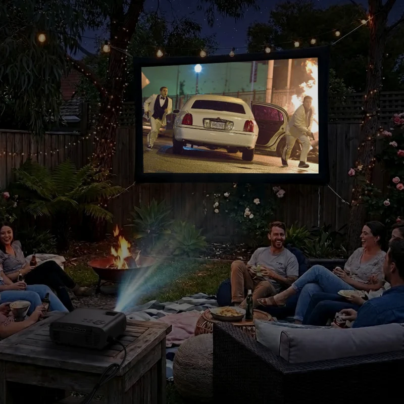 Laser 720P LED Projector with 150ANSI lumen Black