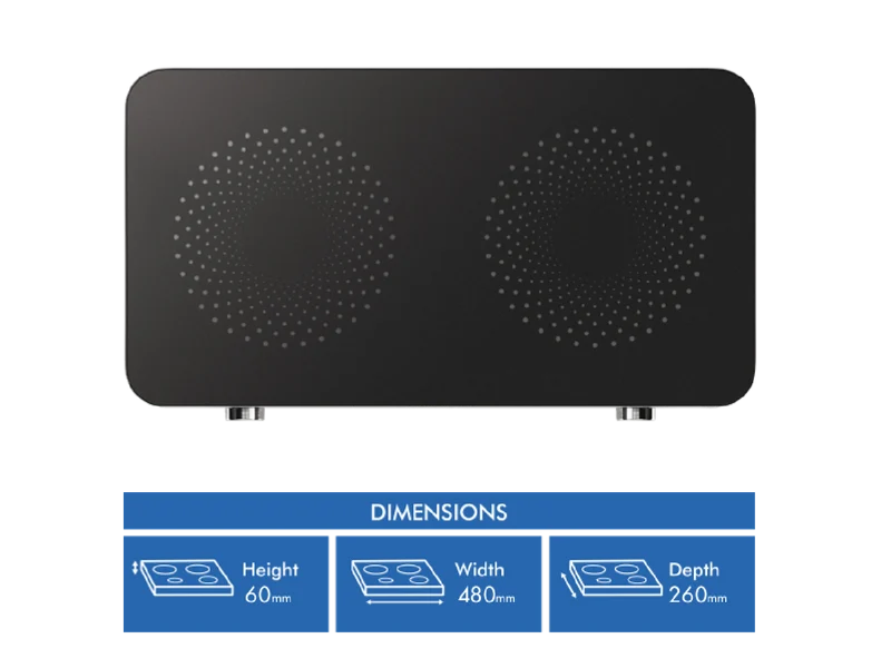 Breville The Quick Cook Dual Zone Induction Cooker Matte Black