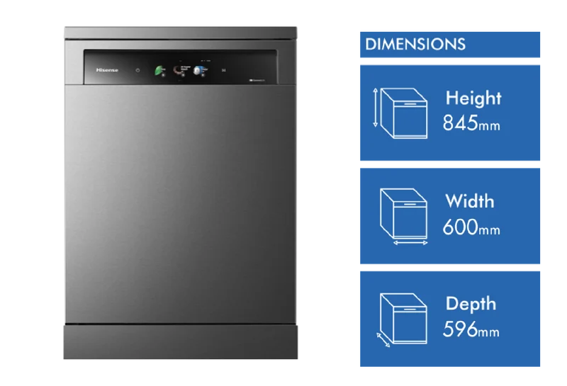 Hisense Series 9, AI TFT Intelligent, Dark Stainless Steel Dishwasher