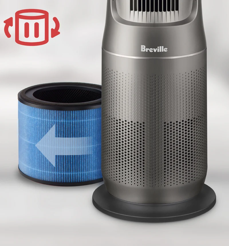 Breville the AirRounder Max Connect Purifier, Fan & Heater