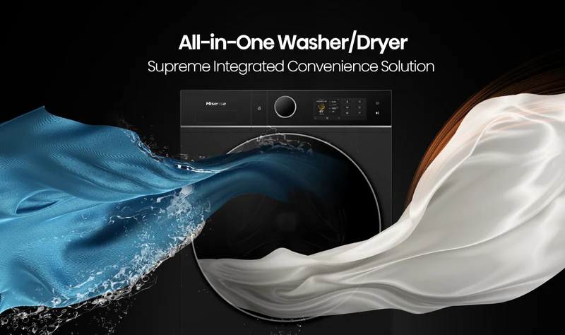 Hisense 12kg-8kg Heat Pump Combo Washer Dryer