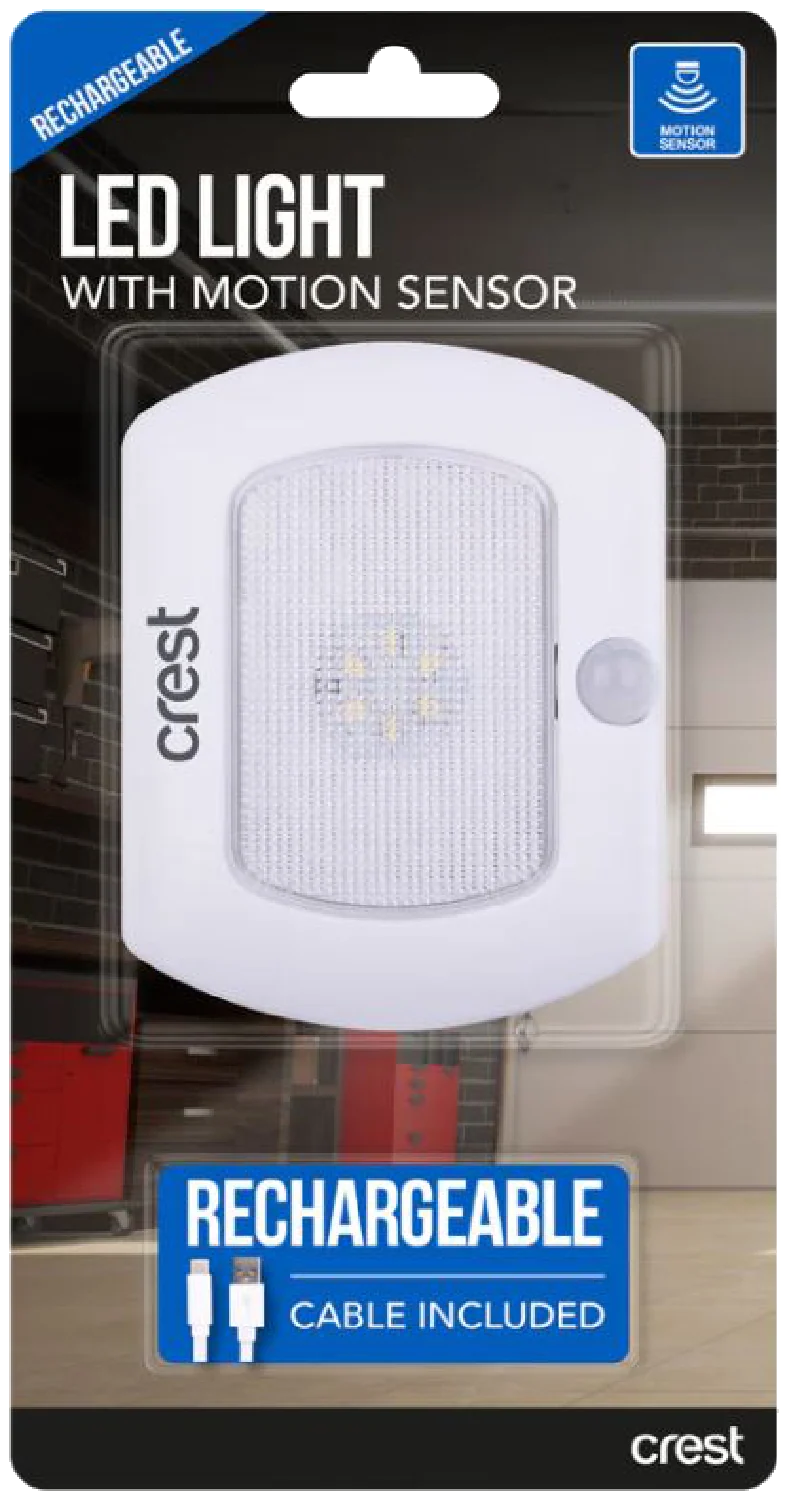 Crest Compact Rechargeable Motion Sensor Light