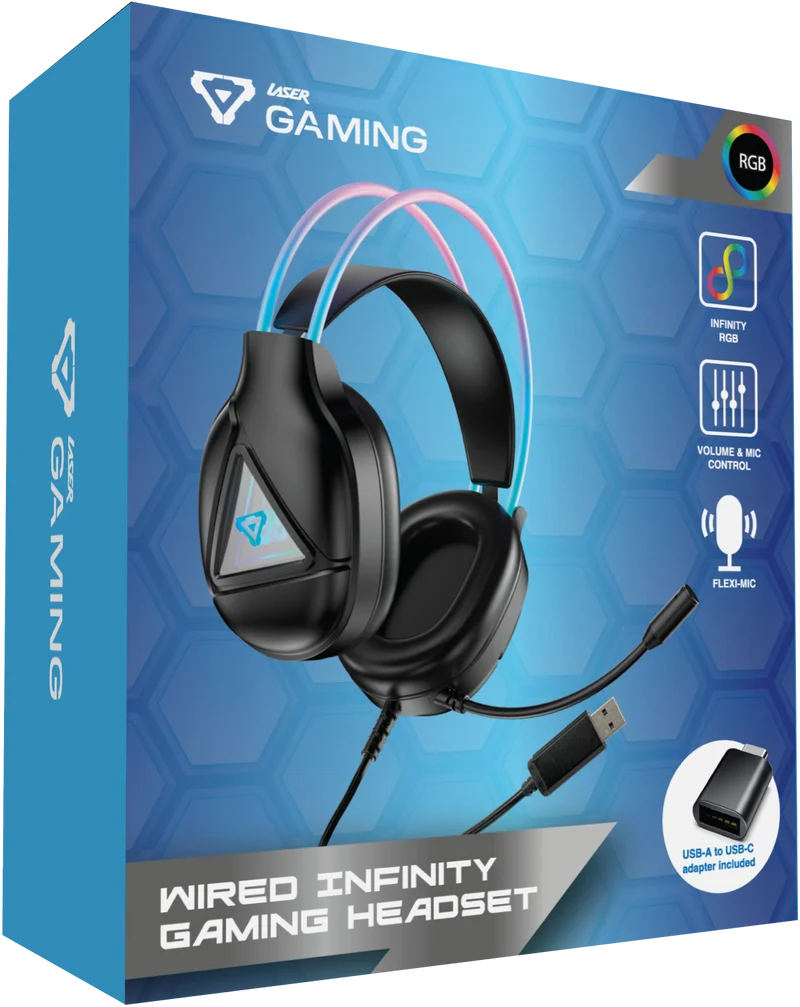 Laser Infinity RGB Wired Gaming Headset