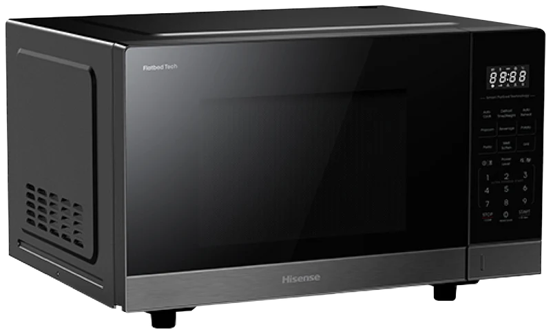 Hisense 30L 1000W Flatbed Microwave with Grill Function Dark Stainless
