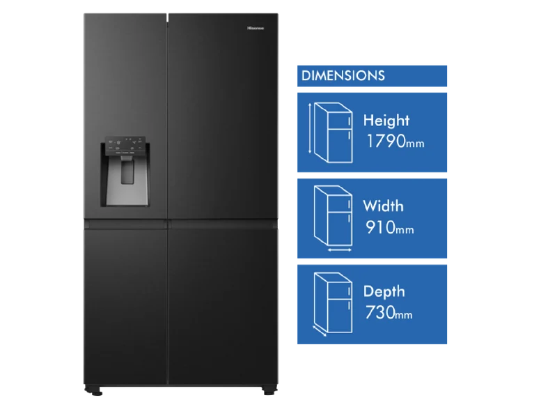 Hisense 632L Side By Side Refrigerator
