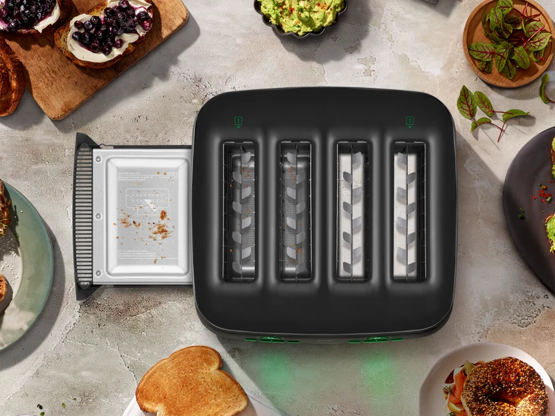 Breville The Eye Q 870 Auto 4 Slice Sea Salt Toaster