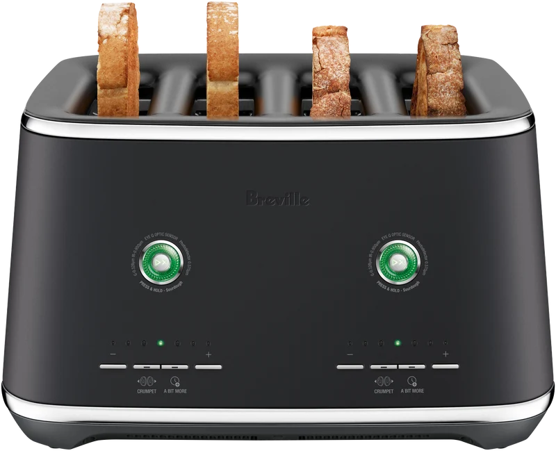 Breville The Eye Q 870 Auto 4 Slice Black Truffle Toaster