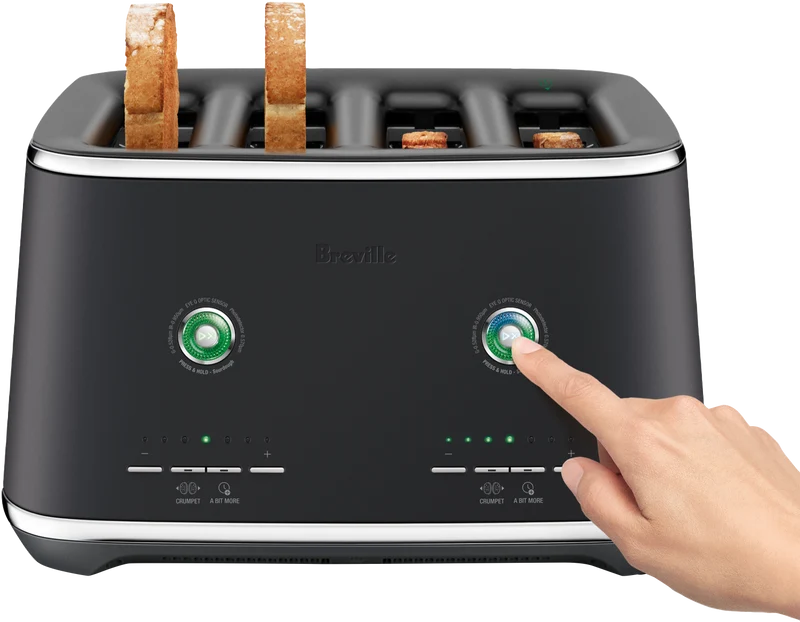 Breville The Eye Q 870 Auto 4 Slice Black Truffle Toaster